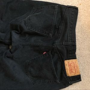 levi’s 501 jeans. black. size 32 in waist